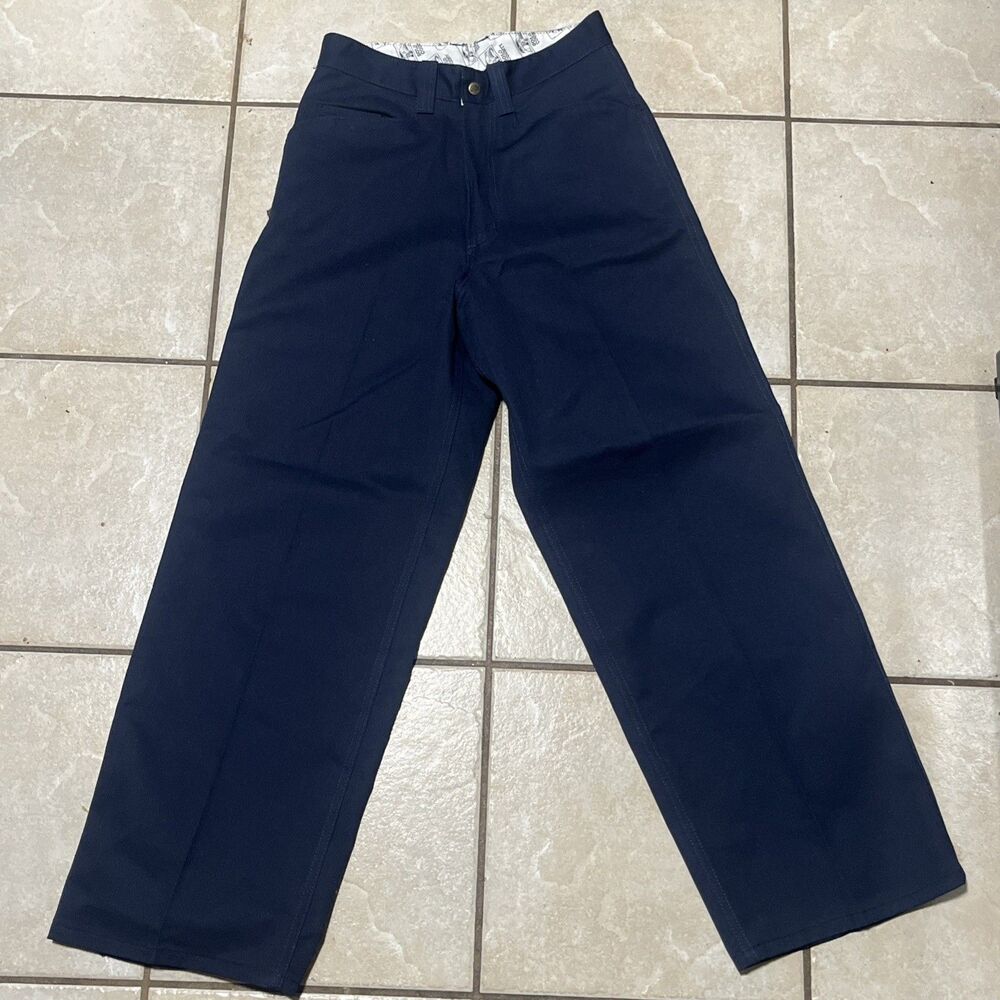 Vtg 90s Solo Semore SS County Wide Leg Baggy Pants Made In USA Y2K Skate 30x30
